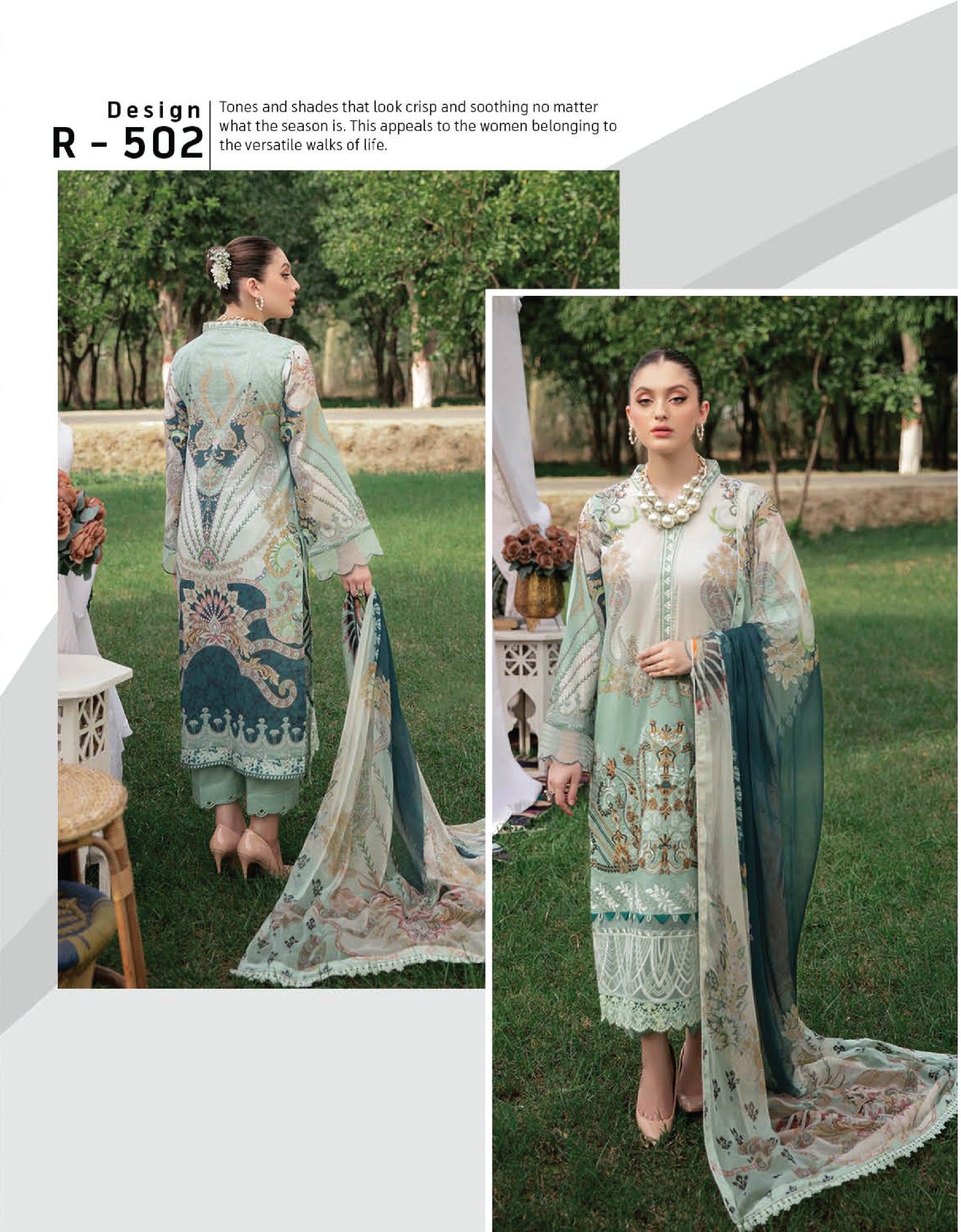 Reet by Ramsha Luxury Lawn R502