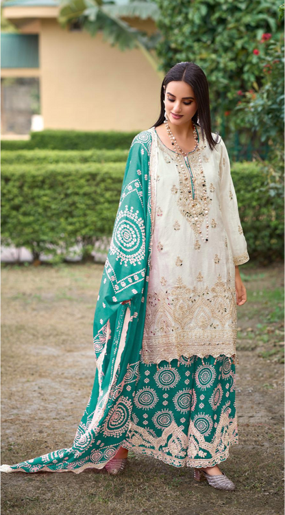 Trending Bandhani Palazzo Set – Mehndi & Festive Ready