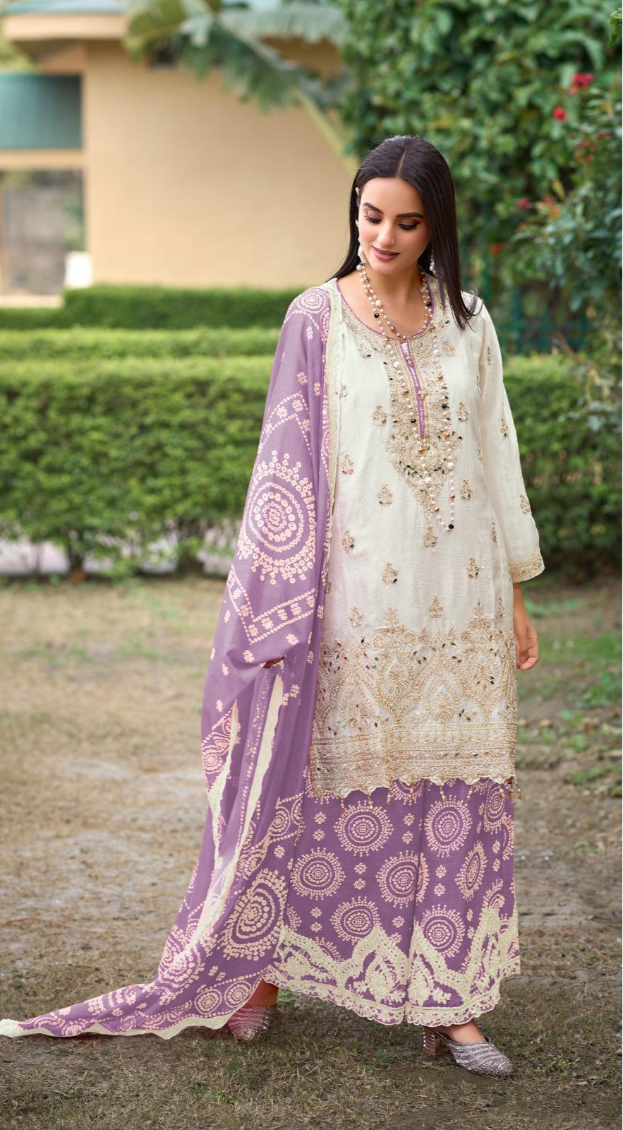 Trending Bandhani Palazzo Set – Mehndi & Festive Ready