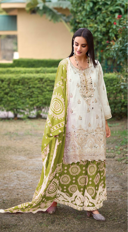 Trending Bandhani Palazzo Set – Mehndi & Festive Ready
