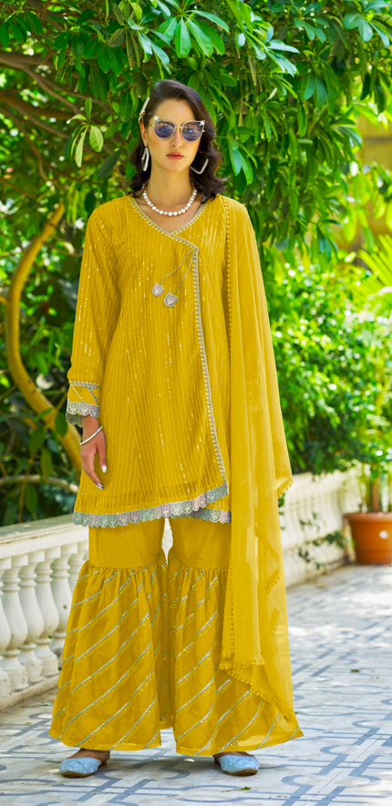 Angarakha Style gharara set