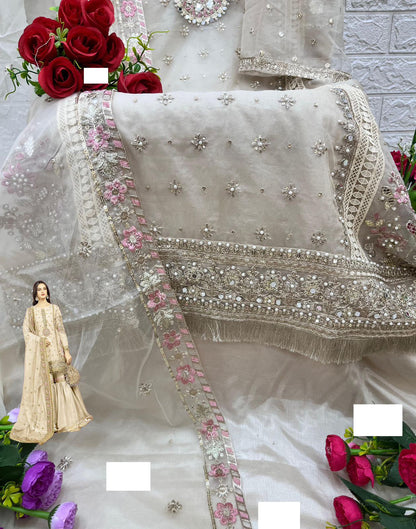 Ethereal Gold Gharara Material