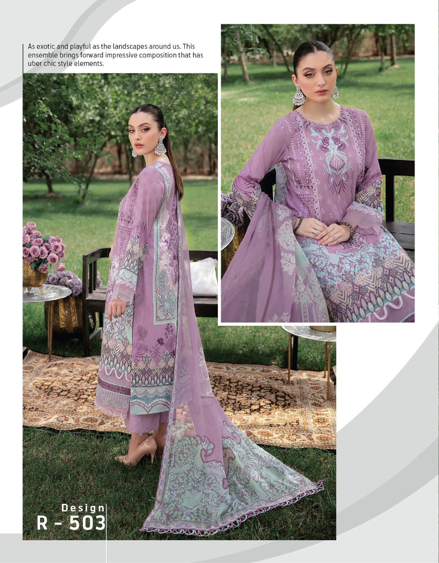 Reet by Ramsha Luxury Lawn R503